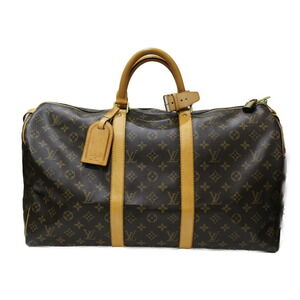 Louis Vuitton Keepall Monogram Boston Bag Travel Classic Cadena